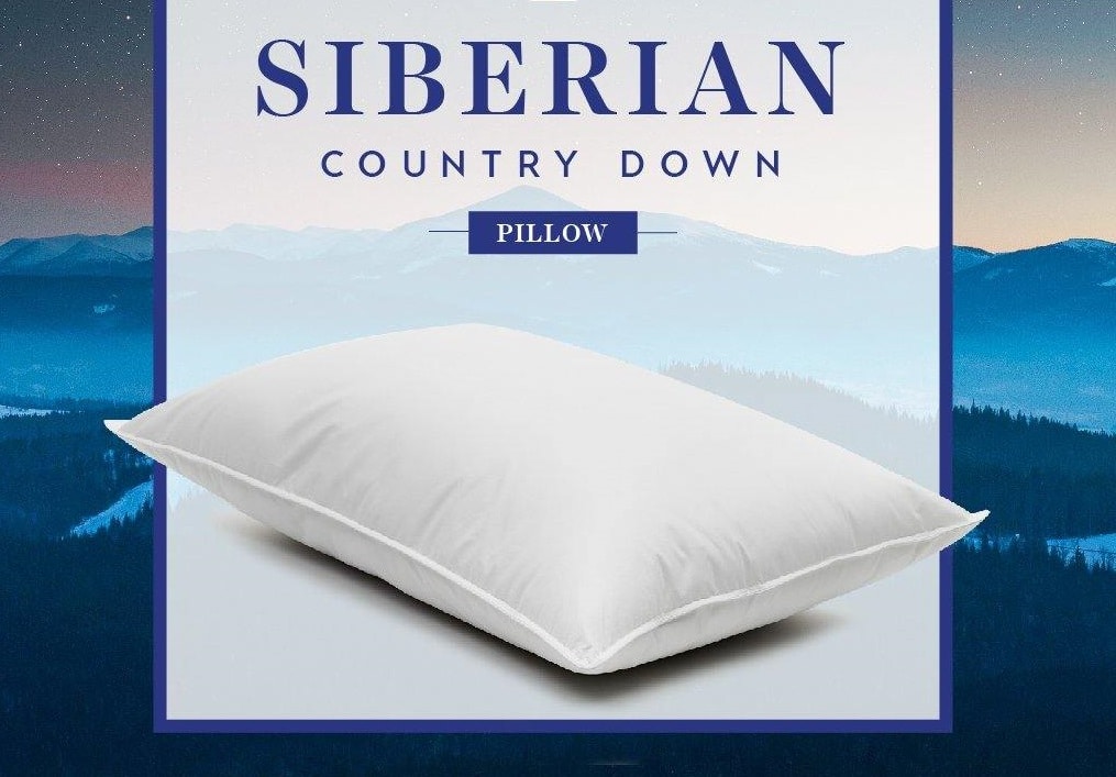 Siberian White Goose Down Pillow - Premium Luxury Down Pillow with Cotton Cover by Fatima Home Store