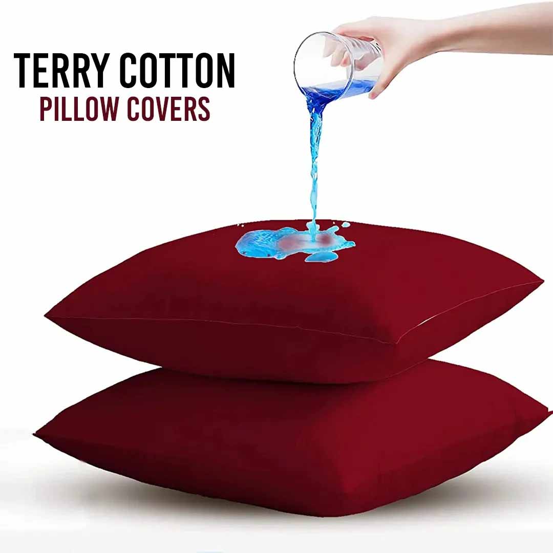 Waterproof Pillow Cover Terry Cotton