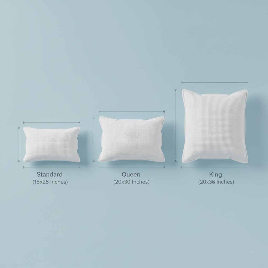 Luxury Pillow Ball Fiber size guides Luxury Ball Fiber Pillow by Fatima Home Store