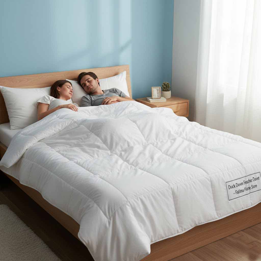 People with Duvet on Bed Down Feather Duvet Pakistan